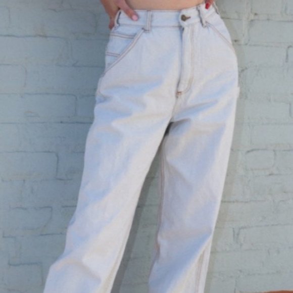 Brandy Melville Denim - Brandy Melville J. Galt Straight Leg Mid Rise Carpenter Jeans